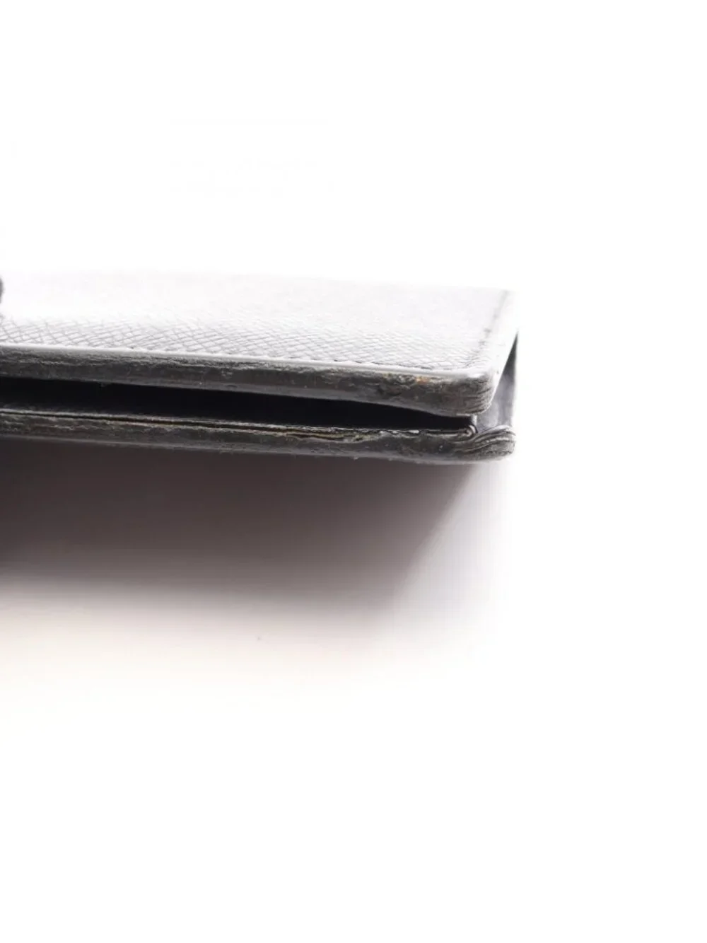Louis Vuitton Bifold Wallet Portefeuille Brazza Taiga Ardoise Navy Leather